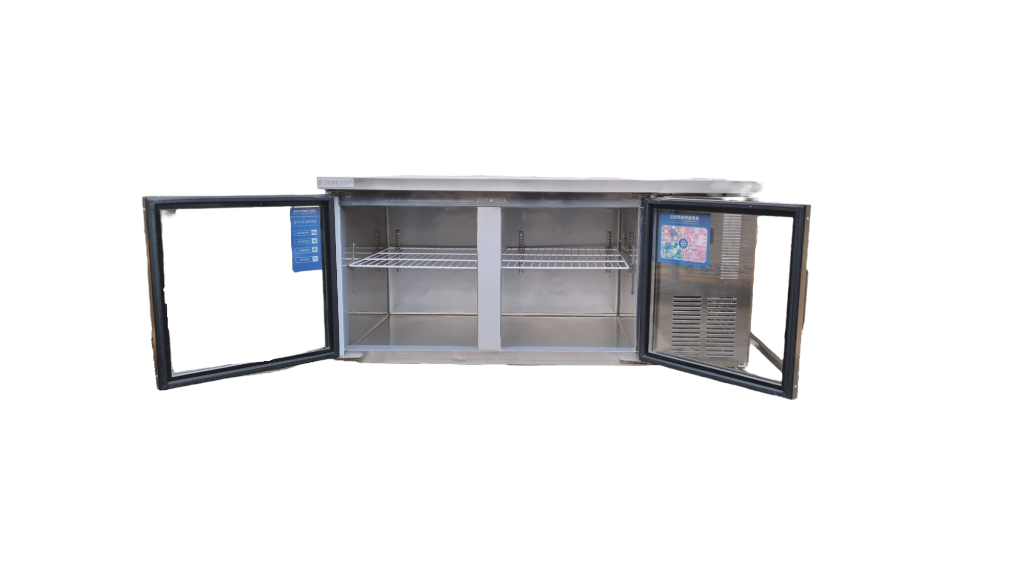 Холодильники - LK ТУМБА 1.5M (М) (80X152X71) 360 СТЕКЛЯНЫЕ ДВЕРЦА