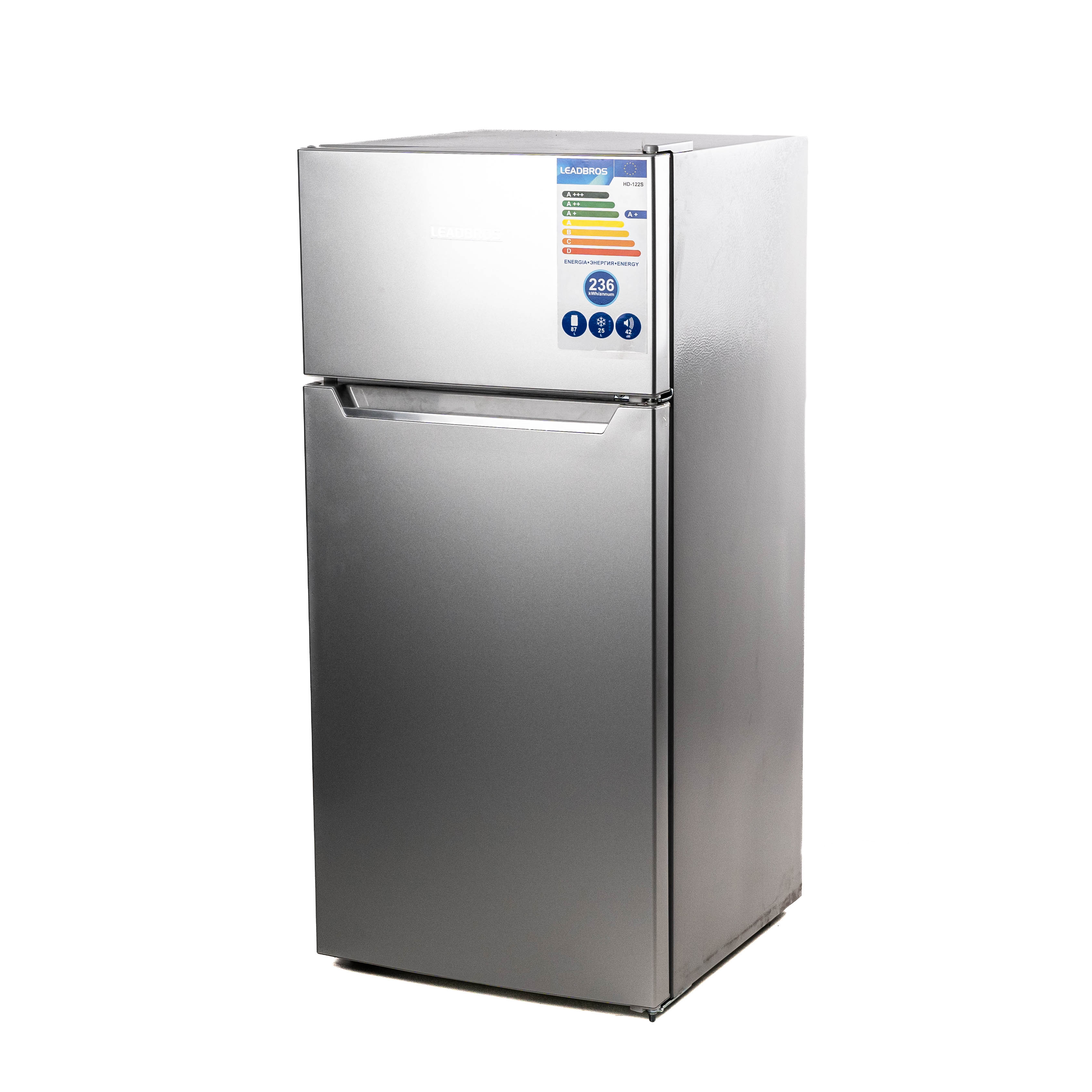 Витринный холодильник серия Standard - Холодильник Leadbros H HD-122S серебристый